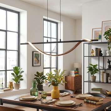 Solir lampa wisząca, lampa wisząca LED czarny, 1-punktowy