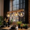Gastor lampa wisząca, kula świetlna, lampa wisząca kolory naturalne, czarny, 4-punktowe
