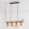 Gastor lampa wisząca, kula świetlna, lampa wisząca kolory naturalne, czarny, 4-punktowe