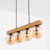 Gastor lampa wisząca, kula świetlna, lampa wisząca kolory naturalne, czarny, 4-punktowe