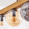Gastor lampa wisząca, kula świetlna, lampa wisząca kolory naturalne, czarny, 4-punktowe