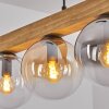 Gastor lampa wisząca, kula świetlna, lampa wisząca kolory naturalne, czarny, 4-punktowe