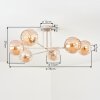 Koyoto lampa sufitowa, kula świetlna 78 cm piaskowy, 6-punktowe