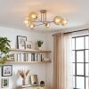 Koyoto lampa sufitowa, kula świetlna 78 cm piaskowy, 6-punktowe