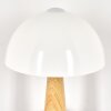 w kształcie grzyba  Forgek lampa stołowa wygląd drewna, piaskowy, 1-punktowy