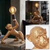 lampa małpa  Kemor lampa stołowa złoty, czarny, 1-punktowy