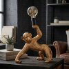 lampa małpa  Kemor lampa stołowa złoty, czarny, 1-punktowy