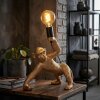 lampa małpa  Kemor lampa stołowa złoty, czarny, 1-punktowy