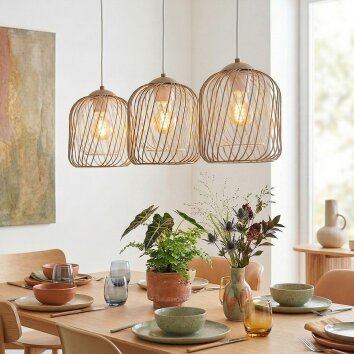 Narla lampa wisząca, lampa wisząca piaskowy, 3-punktowe