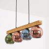 Koyoto lampa wisząca, kula świetlna, lampa wisząca kolory naturalne, czarny, 4-punktowe