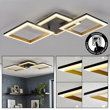 Tulor lampa sufitowa LED czarny, 1-punktowy