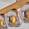 Koyoto lampa wisząca, kula świetlna, lampa wisząca kolory naturalne, czarny, 4-punktowe