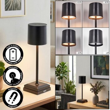 Kaval lampa stołowa LED czarny, 1-punktowy