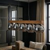 Koyoto lampa wisząca, kula świetlna, lampa wisząca kolory naturalne, czarny, 5-punktowe