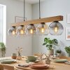 Koyoto lampa wisząca, kula świetlna, lampa wisząca kolory naturalne, czarny, 5-punktowe