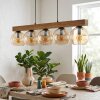 Koyoto lampa wisząca, kula świetlna, lampa wisząca kolory naturalne, czarny, 5-punktowe