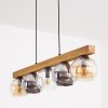 Koyoto lampa wisząca, kula świetlna, lampa wisząca kolory naturalne, czarny, 5-punktowe