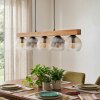 Koyoto lampa wisząca, kula świetlna, lampa wisząca kolory naturalne, czarny, 5-punktowe