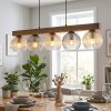 Koyoto lampa wisząca, kula świetlna, lampa wisząca kolory naturalne, czarny, 5-punktowe