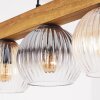 Koyoto lampa wisząca, kula świetlna, lampa wisząca kolory naturalne, czarny, 5-punktowe