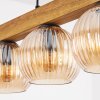 Koyoto lampa wisząca, kula świetlna, lampa wisząca kolory naturalne, czarny, 5-punktowe