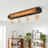 Yuma lampa sufitowa kolory naturalne, czarny, 4-punktowe