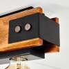 Yuma lampa sufitowa kolory naturalne, czarny, 4-punktowe