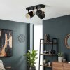 Rebbenas lampa sufitowa, spot sufitowy kolory naturalne, czarny, 2-punktowe