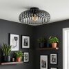 Guayo lampa sufitowa czarny, 1-punktowy