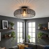 Guayo lampa sufitowa czarny, 1-punktowy