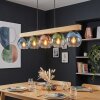 Koyoto lampa wisząca, kula świetlna, lampa wisząca kolory naturalne, czarny, 5-punktowe