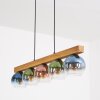 Koyoto lampa wisząca, kula świetlna, lampa wisząca kolory naturalne, czarny, 5-punktowe