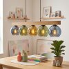 Koyoto lampa wisząca, kula świetlna, lampa wisząca kolory naturalne, czarny, 5-punktowe