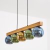 Koyoto lampa wisząca, kula świetlna, lampa wisząca kolory naturalne, czarny, 5-punktowe