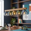 Koyoto lampa wisząca, kula świetlna, lampa wisząca kolory naturalne, czarny, 5-punktowe