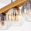 Koyoto lampa wisząca, kula świetlna, lampa wisząca kolory naturalne, czarny, 5-punktowe