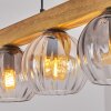 Koyoto lampa wisząca, kula świetlna, lampa wisząca kolory naturalne, czarny, 5-punktowe