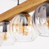 Koyoto lampa wisząca, kula świetlna, lampa wisząca kolory naturalne, czarny, 5-punktowe
