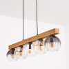 Koyoto lampa wisząca, kula świetlna, lampa wisząca kolory naturalne, czarny, 5-punktowe