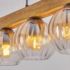 Koyoto lampa wisząca, kula świetlna, lampa wisząca kolory naturalne, czarny, 5-punktowe