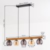 Koyoto lampa wisząca, kula świetlna, lampa wisząca kolory naturalne, czarny, 5-punktowe