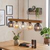 Koyoto lampa wisząca, kula świetlna, lampa wisząca kolory naturalne, czarny, 5-punktowe