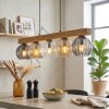 Koyoto lampa wisząca, kula świetlna, lampa wisząca kolory naturalne, czarny, 5-punktowe