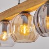 Koyoto lampa wisząca, kula świetlna, lampa wisząca kolory naturalne, czarny, 5-punktowe