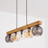 Koyoto lampa wisząca, kula świetlna, lampa wisząca kolory naturalne, czarny, 5-punktowe