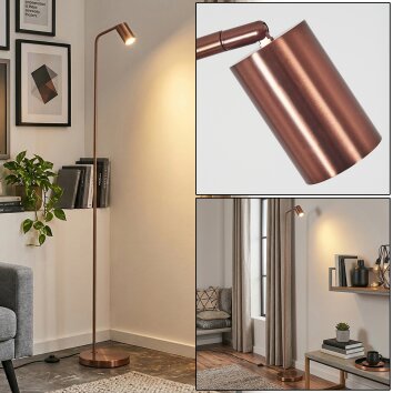 Karel lampa stojąca brązowy, 1-punktowy