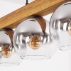 Koyoto lampa wisząca, kula świetlna, lampa wisząca kolory naturalne, czarny, 5-punktowe