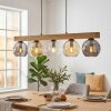 Ripoll lampa wisząca, kula świetlna, lampa wisząca kolory naturalne, czarny, 5-punktowe