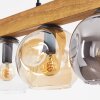 Ripoll lampa wisząca, kula świetlna, lampa wisząca kolory naturalne, czarny, 5-punktowe