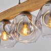 Ripoll lampa wisząca, kula świetlna, lampa wisząca kolory naturalne, czarny, 5-punktowe